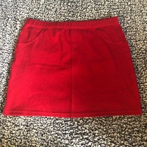 HUE red skirt
